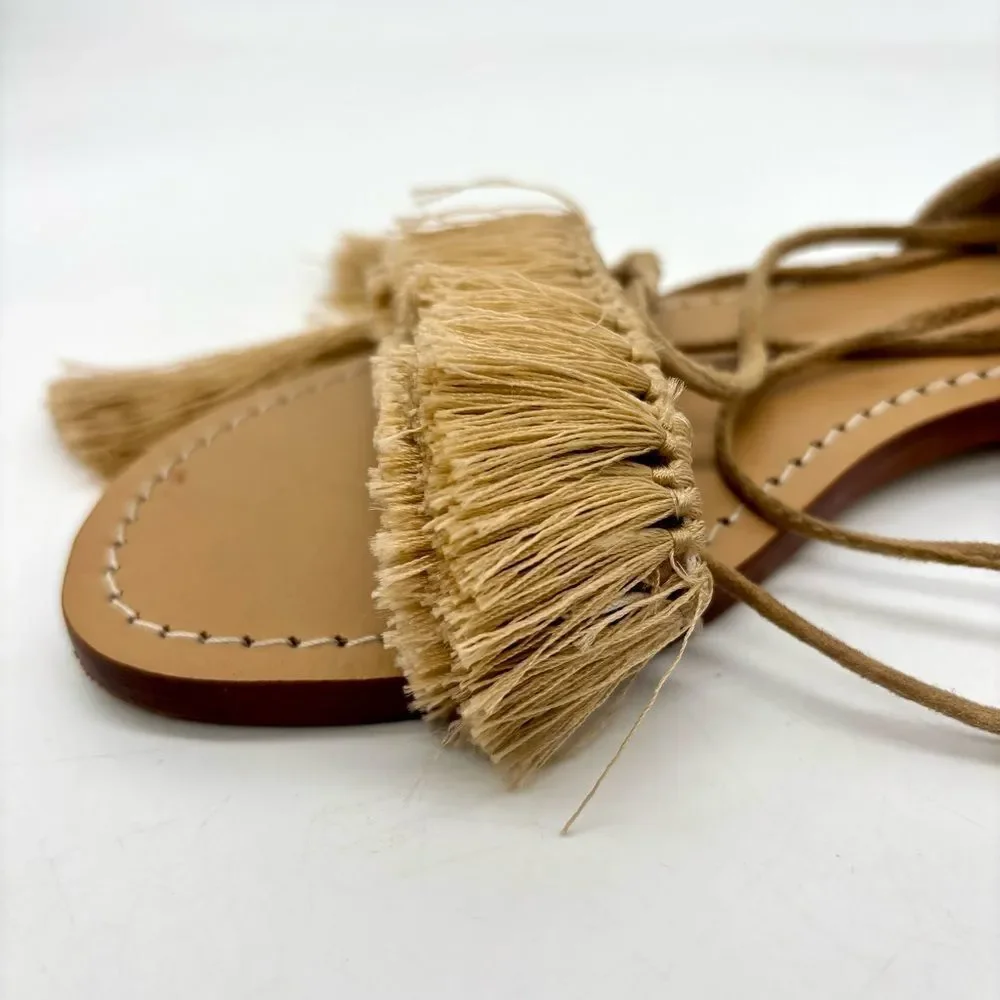 Mystique Ankle Tie Tassle Sandal